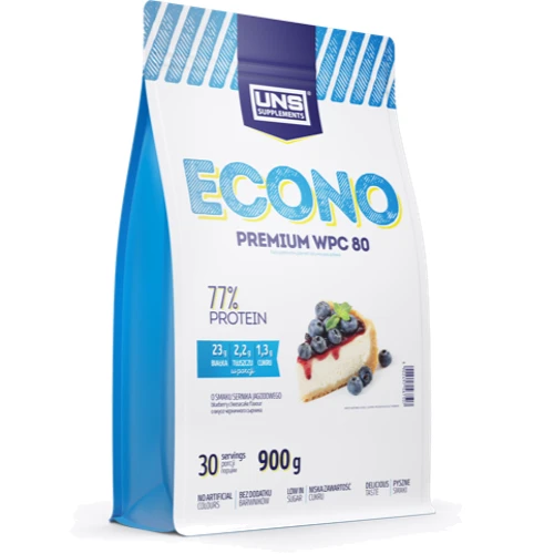 Протеїн UNS Econo Premium 900 g / 30 servings / Blueberry Сheesecake