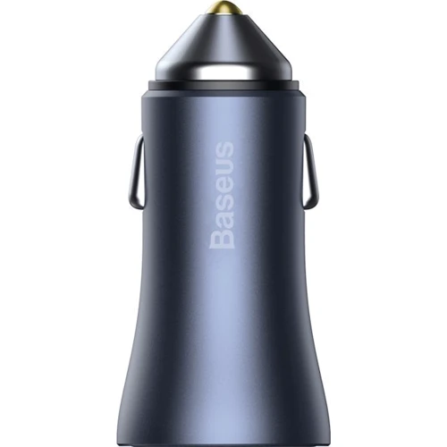 Зарядное устройство Baseus Car Charger USB+USB-C Golden Contactor Pro 40W Dark Gray (CCJD-0G): Количество USB-портов 2