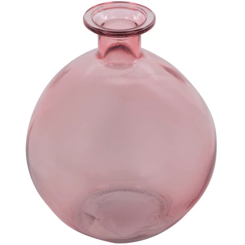 Ваза Lefard Bottle розовая h15 см d13 см (821-006)