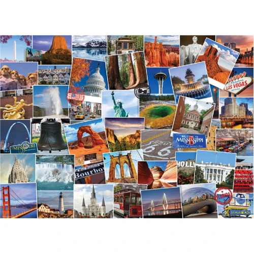 Пазл Eurographics Дорогами США, 1000 элементов (6000-0750): Производитель EuroGraphics
