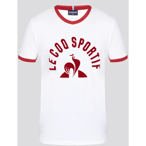 Футболка Le Coq Sportif ESS TEE SS N3 M 2021263-LCS 46 біла з принтом