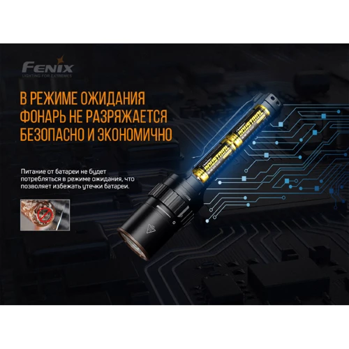 Ліхтар туристичний Фонарь ручной Fenix LD42: Елементи живлення 4хАА