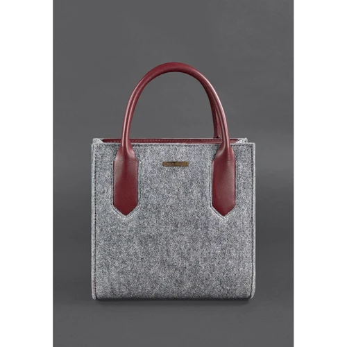 Женская сумка тоут BlankNote серая (BN-BAG-28-felt-vin)
