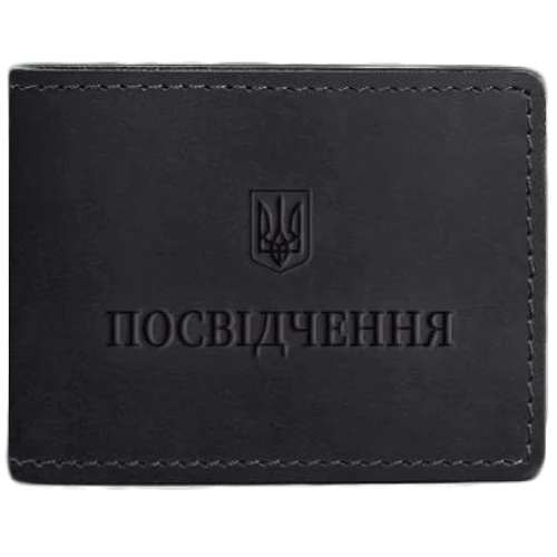 Обложка для удостоверения BlankNote Crazy Horse черная (BN-IDC-3-g-kr)