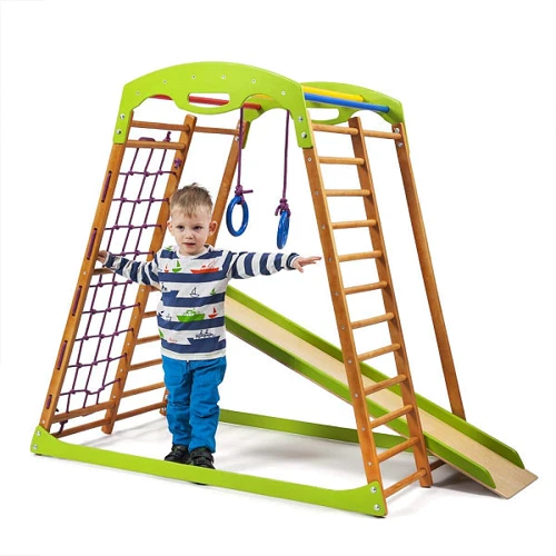 Детский спортивный комплекс для дома SportBaby BabyWood: Назначение для дома