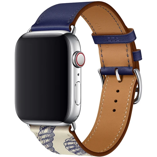 Аксессуар для Watch Apple Hermès Single Tour Band Encre/Béton (MX2X2) for Apple Watch 42/44mm: Производитель Apple