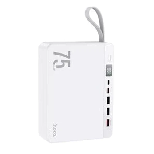 Hoco Power Bank 75000mAh О94 Overlord 22.5W White (Зовнішні акумулятори)(77670309) Stylus approved