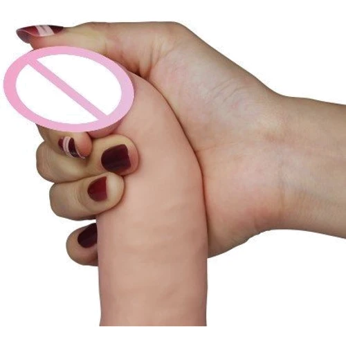 Реалистичный вибратор LoveToy The Ultra Soft Dude Vibrating 8.8"