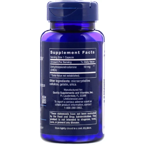 Life Extension DHEA, 50 mg, 60 Capsules (LEX-88206): Форма выпуска Капсулы