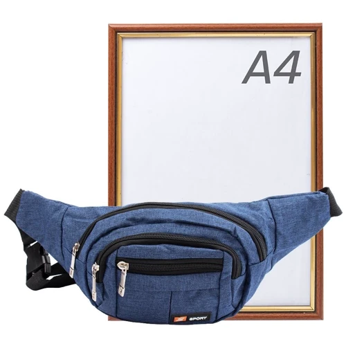 Мужская поясная сумка Valiria Fashion синяя (4DETBP3256-6): Пол Мужской