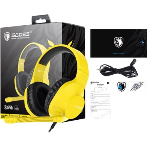 Наушники Sades SA-721 Spirits Yellow (sa721yej): Тип крепления оголовные