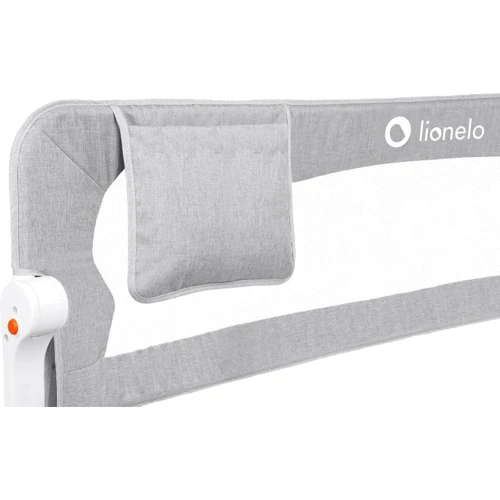 Захисний бар'єр для ліжка Lionelo Eva Grey Melange, світло-сірий фото 4