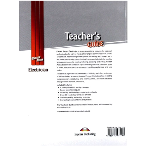 Career Paths: Electrician: Teacher's Guide: Виробник Express Publishing