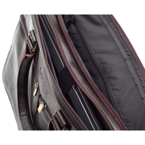Сумка для ноутбуков Solier 17" DUNDEE Leather Case Brown (SL01Brown): Тип сумки сумка