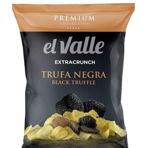 Чипсы картофельные El Valle Trufa Negra Premium Collection со вкусом черного трюфеля 45 г (8437001210855)