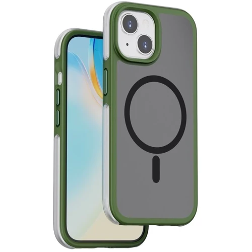 Чехол для iPhone WIWU Airbag Skin Feel MagSafe Green for iPhone 15 Plus (ZKK-012)