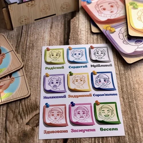 Пазл-сортер Ubee "Емоції" (ПСФ101): Стать Для мальчиков, Для девочек