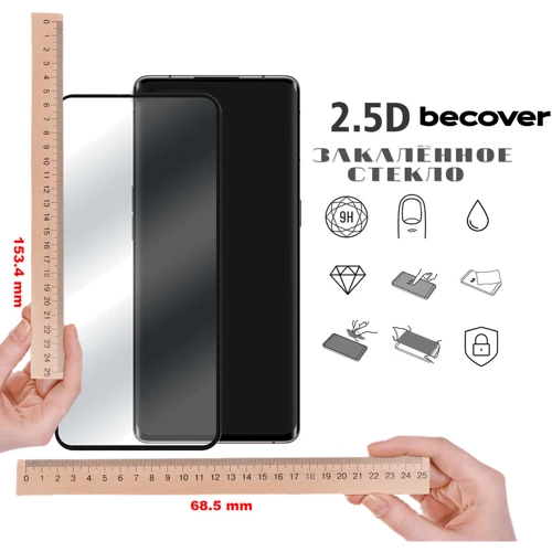 Аксесуар для смартфона BeCover Tempered Glass Black for Oppo Reno 5 Lite (706086): Тип захисне скло