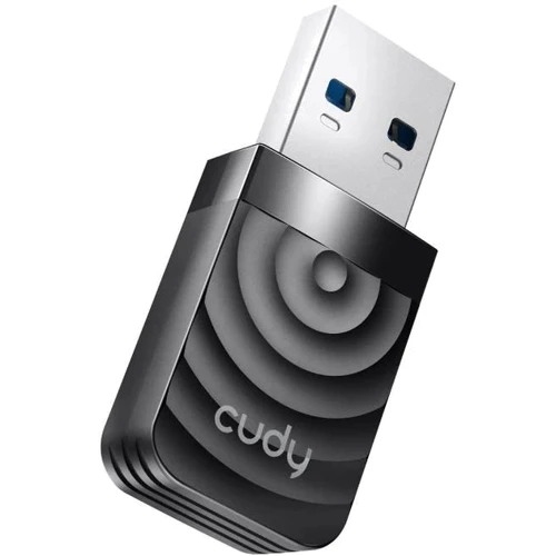 Адаптер Wi-Fi Cudy WU1300S: Максимальная скорость соединения 400 Мбит/с (2.4ГГц) + 867 Мбит/с (5ГГц)