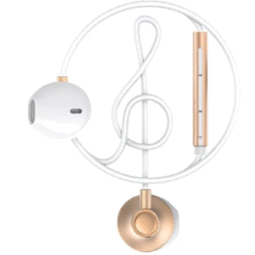 Навушники WK Wired Earphone Gold (WE300)
