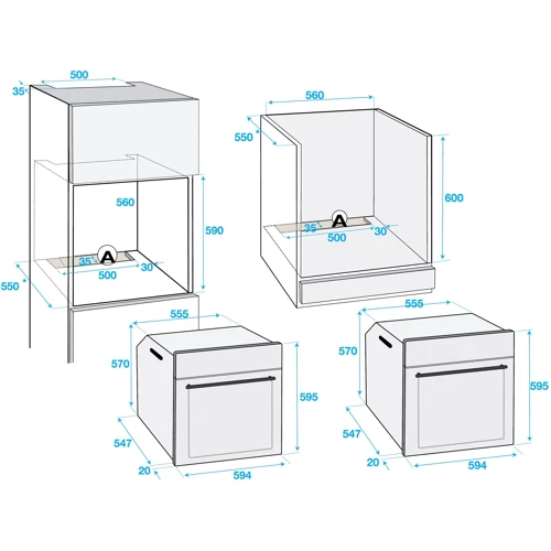 Духова шафа електрична Beko BIM 24302 B: Об'єм, л 71