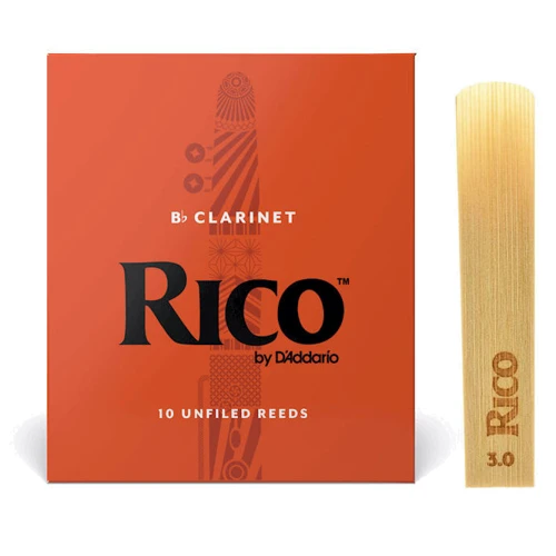 Тростини D'addario Rico - Bb Clarinet #3.0 - 10 Pack