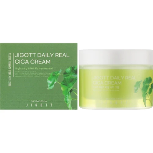 Jigott Daily Real Cica Cream Крем для чувствительной кожи с центеллой 150 ml