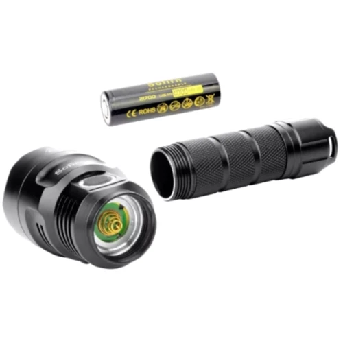 Фонарь туристический Sofirn C8G 6500K SST40 IPX8 2000 Lumen black с аккумулятором 21700 (1 х 4000мАч): Светодиоды Cree XHP35 HI