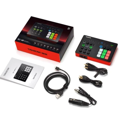 Takstar SC-M1: Выходы 3.5 мм, USB