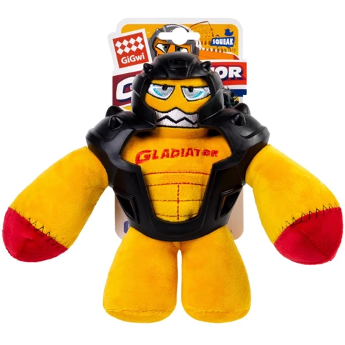 Игрушка для собак Гладиатор в резиновом шлеме GiGwi Gladiator текстиль резина 21 см (2310)