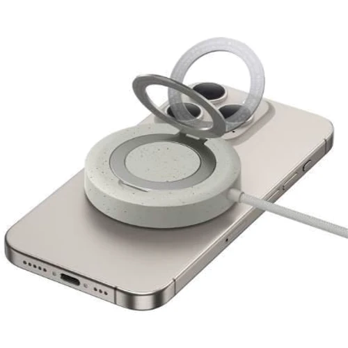 Зарядное устройство Baseus Wireless Charging Magnetic Mini4 Stand Qi2 15W Titanium Gold (P10273300G21-00) for Apple iPhone 16 I 15 I 14 I 13 I 12 series фото 6