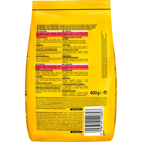Сухой корм Pedigree для взрослых собак Говядина и овощи 400г (5998749120897): Возраст Молодые