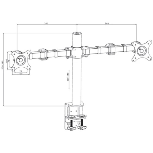 Крепление для мониторов iiyama DS1002C-B1 фото 4