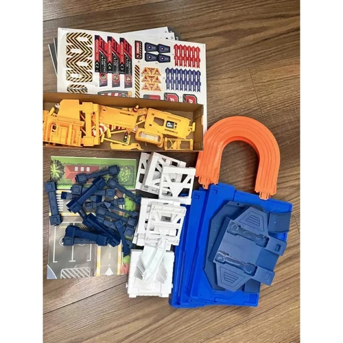 Гараж 4-этажный, 64 детали, машинки (MH-161)