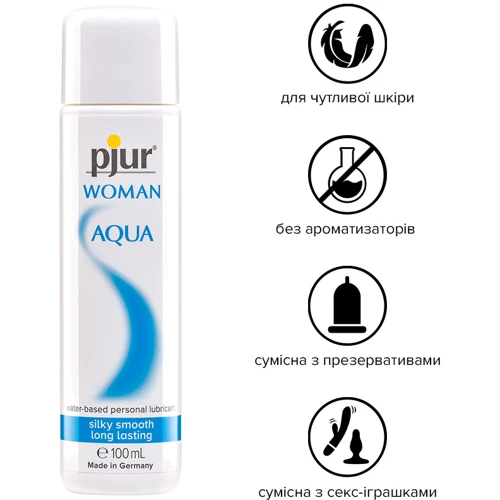 Pjur Woman Aqua зволожуючий лубрикант для жінок, 100 мл: Для кого Для жінок