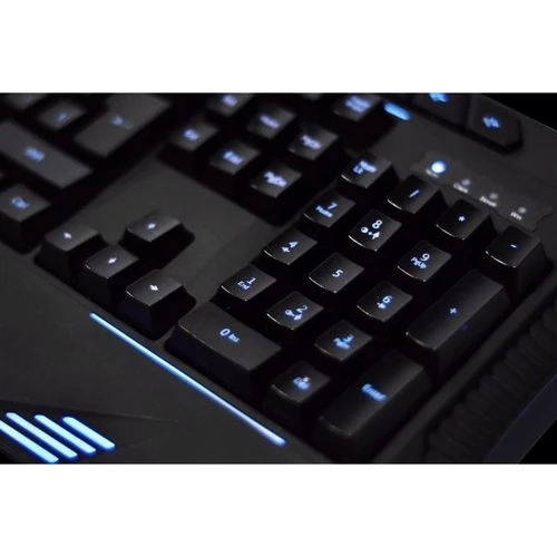 Клавиатура Qcyber 'Syrin' GK-002: Дополнительно влагоустойчивость, подставка под запястья, подсветка клавиш