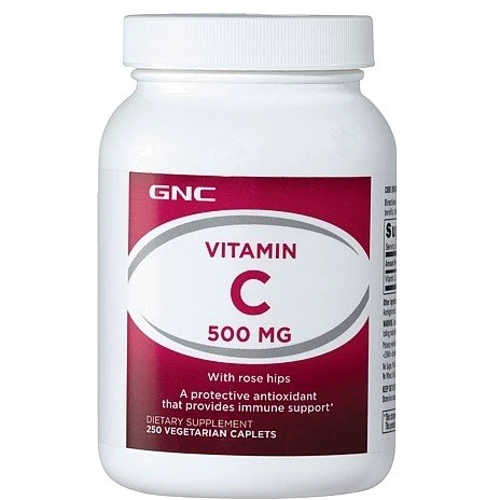 GNC Vitamin C 500 mg with Rose Hips 250 tab