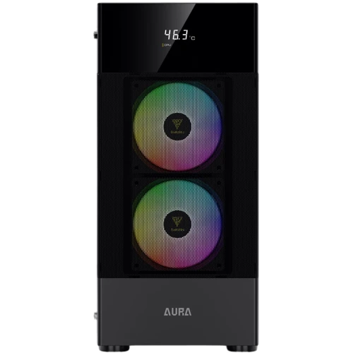 Корпус GAMDIAS Aura GC5 ARGB Black (4711514500646): Типоразмер Midi-Tower
