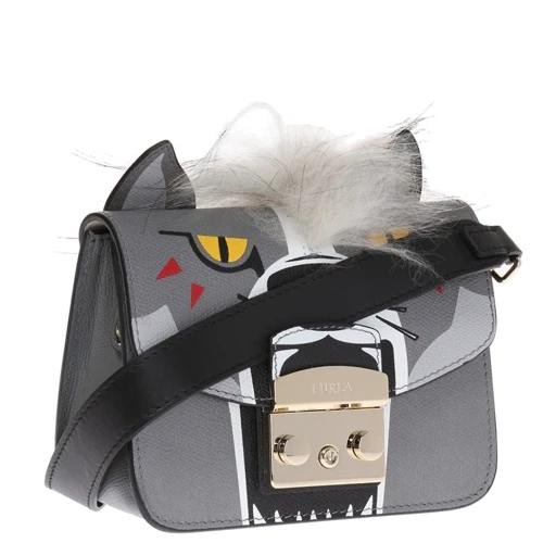 Жіноча сумка крос боді Furla Metropolis Jungle Mini сіра (вісімсот вісімдесят одна тисяча сто сімдесят чотири): Тип ручки Зі знімним ременем, Плечовий ремінь, Без ручки