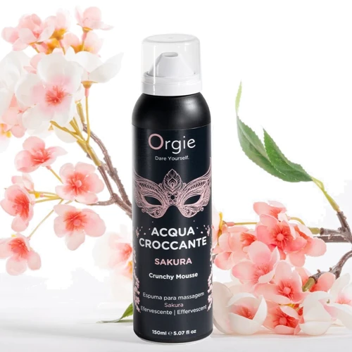 Масажна пінка Orgie – Acqua Croccante Sakura (150 мл), ефект бульбашок, що лопаються