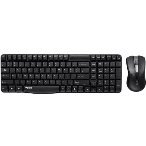 Комплект бездротовий RAPOO X1800 Wireless Optical Combo Black: інтерфейс підключення Wireless