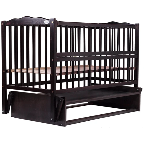 Ліжко Babyroom Веселка маятник, відкидний бік DVMO-2 бук венге (622001)