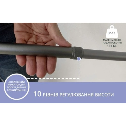 Тростина Dr.Life алюмінієва телескопічна 11874/SZ-G сірий: Матеріал шафта Алюминий