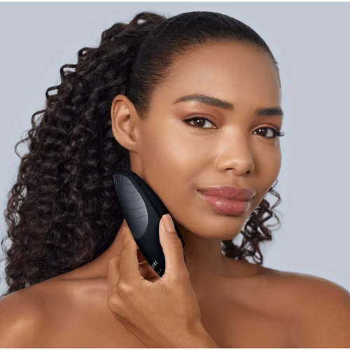 Електронна звукова термощітка для обличчя GESKE Sonic Thermo Facial Brush 6в1 black фото 5