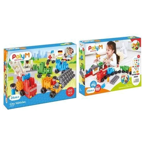 Конструктор PolyM Городская техника 130 деталей (760024)