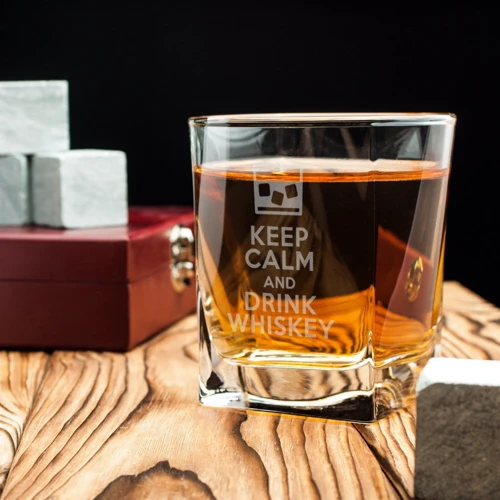 Стакан для виски BeriDari "Keep calm and drink whiskey" 250 мл фото 4
