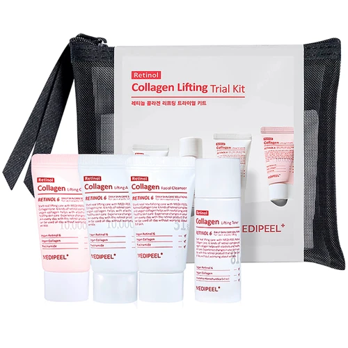 Medi-Peel Retinol Collagen Lifting Trial Kit Набор миниатюр для лица с ретинолом и коллагеном Cleanser 15 ml + Toner 20 ml + Ampoule 15 ml + Cream 15 g