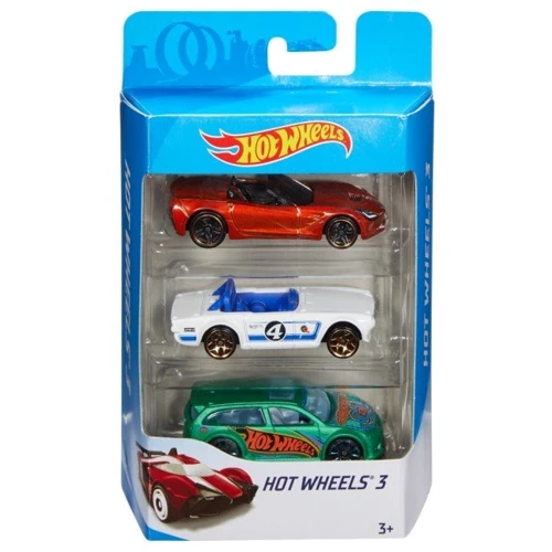 Набор из 3-х базовых машинок Hot Wheels (в ассортименте)