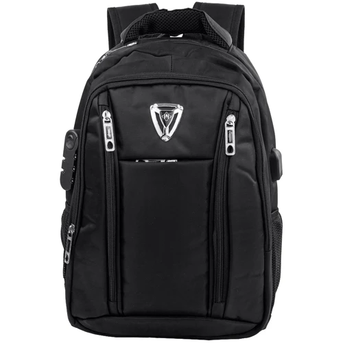 Чоловік рюкзак Valiria Fashion чорний (3DETAB8086-2): Матеріал Текстиль