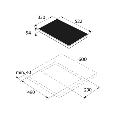 Варочная поверхность ASKO HG1365GB: Рабочая поверхность стекло (закаленное)